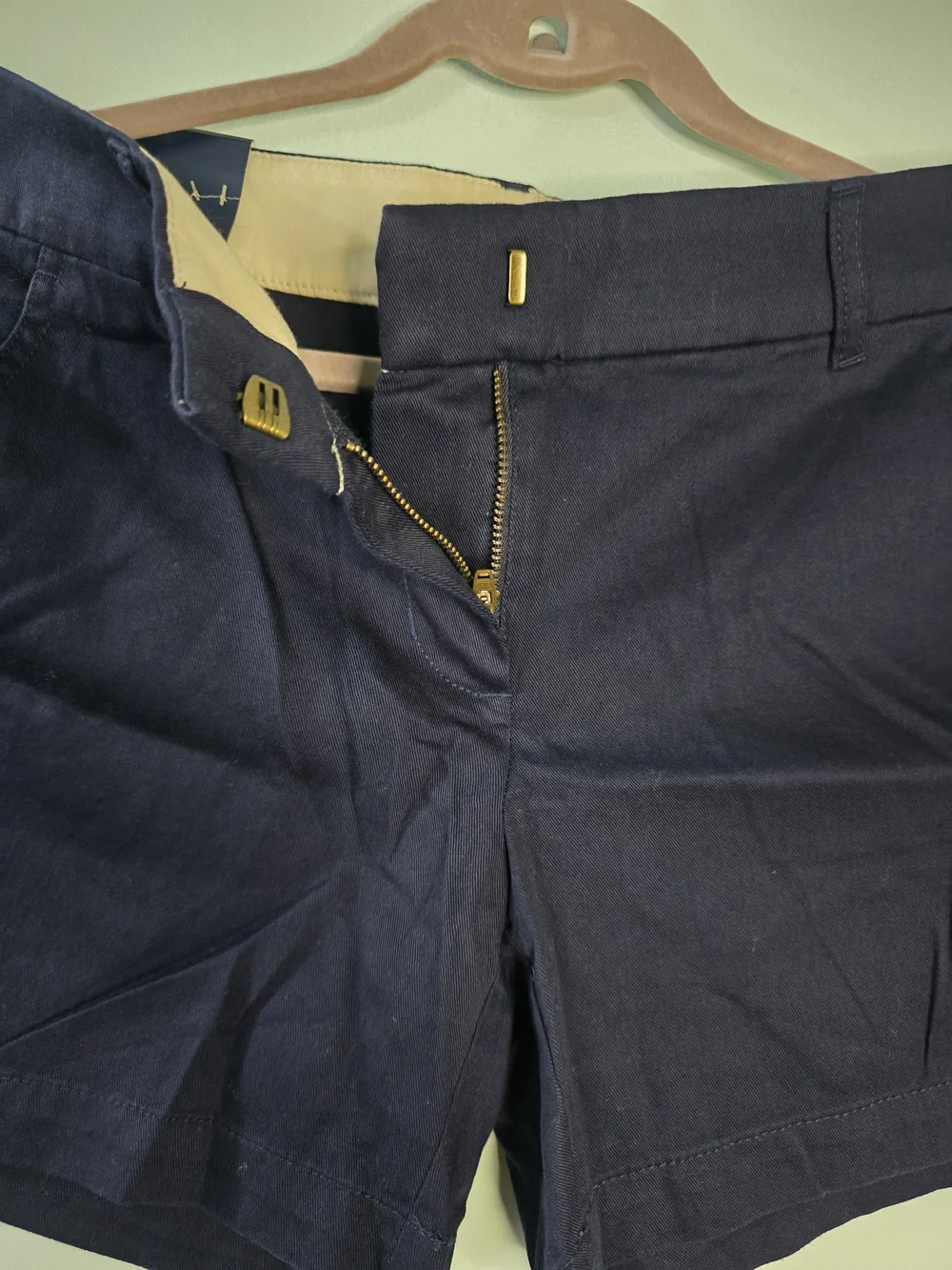 J.CREW Women’s Mid-Rise Navy Chino Shorts 5